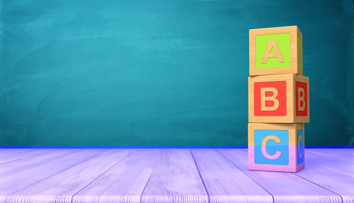 abc blocks stacked