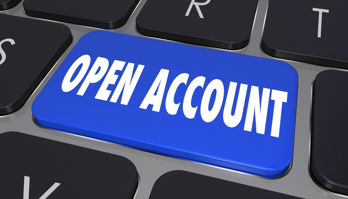 open account button