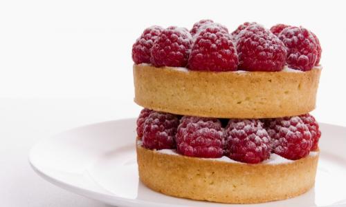 two-layer fruit tart