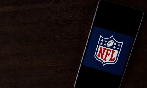 NFL app on a smartphone