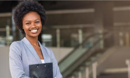 beautiful Black businesswoman