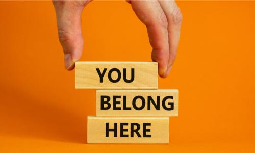 you belong here wooden blocks