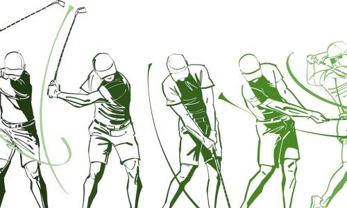 illustration golf swing