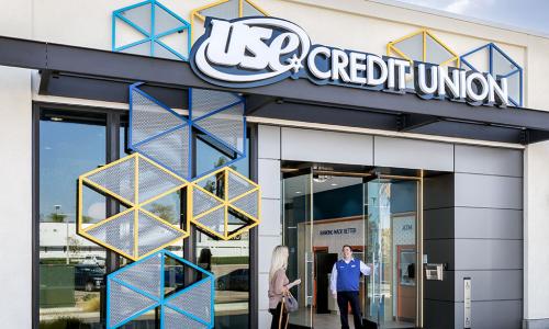 Exterior of a USE Credit Union branch