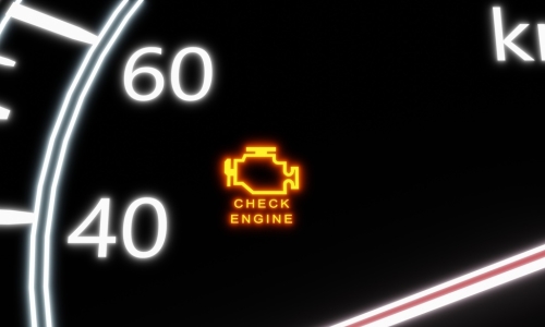 check engine light speedometer