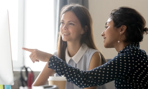 women computer mentoring